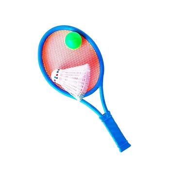 1 Комплект игрушечной ракетки для бадминтона, игрушечной эластичной теннисной ракетки, набора для тренировки тенниса, спортивной теннисной ракетки
