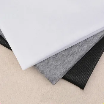1 М белых черных прокладок из нетканого материала, гладящих лоскутное шитье, Односторонняя клейкая подкладка, аксессуары для одежды ручной работы