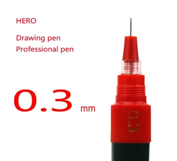 10 шт./лот 0,3 мм Hero Перезаряжаемые чернильные игольчатые ручки ручка для рисования Техническая ручка