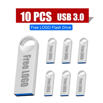 10 шт./лот Бесплатная Быстрая доставка Пользовательский логотип USB Флэш-накопитель 3.0 128GB64GB 32GB 16GB Хороший подарок По более низкой цене Флешка Memory Stick