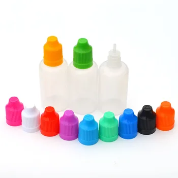 100шт многоразового использования 30 мл пустая мягкая полиэтиленовая бутылка-капельница с защитой от детей для флакона с иглой для эфирного масла