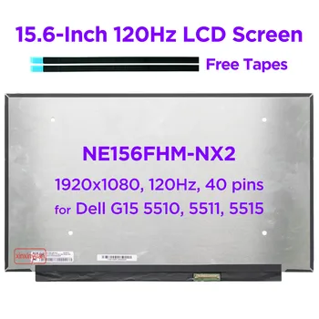 15,6 120 Гц ЖК-экран для ноутбука NE156FHM-NX2 для DELL G15 G5505 G5510 G5511 G5515 IPS Панель дисплея FHD1920x1080 40 контактов DP/N 0D2W2X