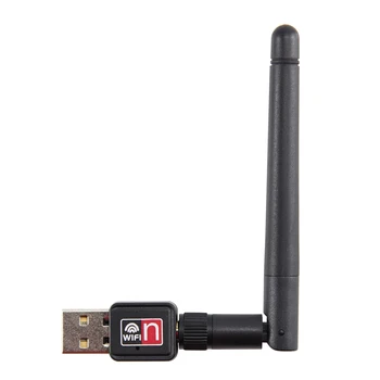 150 Мбит/с Беспроводная Сетевая карта Mini USB WiFi Адаптер LAN Wi-Fi Приемник Dongle Антенна 802.11 b/g/n для Сетевых карт ПК Windows