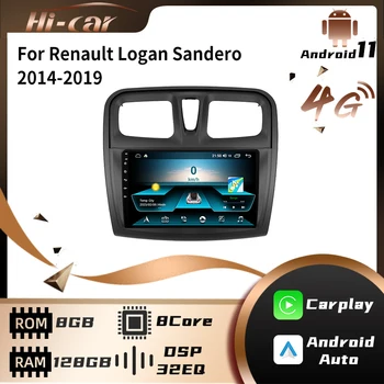 2 Din Android Автомобильный Стерео Радио для Renault Logan Sandero 2014-2019 GPS Навигация Автомобильный Мультимедийный Плеер Головное устройство Авторадио WIFI