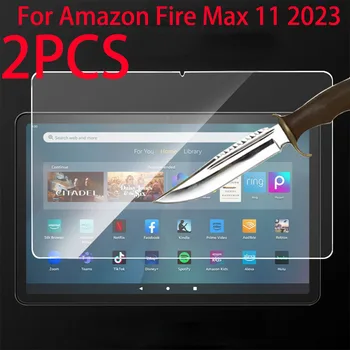 2 Упаковки Защитной пленки Из Закаленного Стекла Для планшета Amazon Fire Max 11 Amazon 2023 13-го поколения 11,0 дюймов Защитная Пленка Для экрана планшета