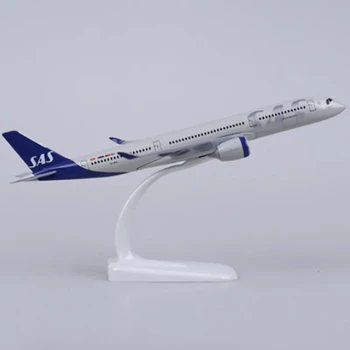 20 СМ, Масштаб 1: 400, Самолеты A350 Авиакомпании SAS, Модель самолета из сплава, игрушки для детей, детские игрушки, коллекции F