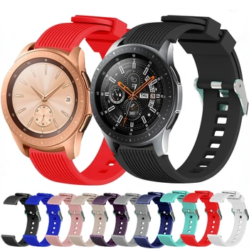 20 мм 22 мм Силиконовый ремешок для Samsung Galaxy Watch 46 мм 42 мм 4/Classic/5/Pro Huawei Watch GT 2 Браслет Correa для Amazfit GTR/GTS