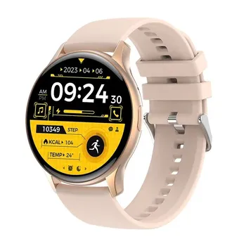 2023 Смарт-часы с NFC, Женские Спортивные часы Для Фитнеса, Водонепроницаемый Пульсометр, Локальная музыка, TWS AMOLED HD Экран, Умные часы