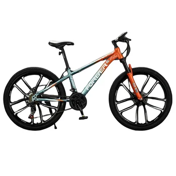 24 Дюйма Велосипед Горный Велосипед для Взрослых Многоцветный Амортизатор и износостойкие передние и задние механические дисковые тормоза
