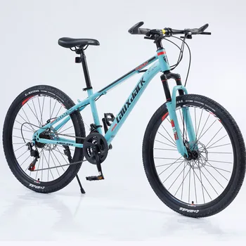 26-Дюймовый горный велосипед с двойным дисковым тормозом, велосипед с амортизацией из высокоуглеродистой стали, велосипед с переменной скоростью в стиле унисекс