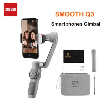 3-Осевые ручные стабилизаторы Zhiyun Smooth Q3 Smartphones Gimbal для смартфонов iPhone/Samsung/Huawei/Xiaomi/Action Camera