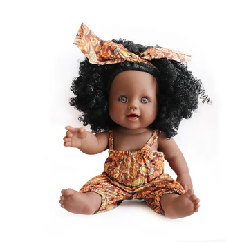 30 см Съемные Куклы Для Маленьких Девочек, Африканская Черная Кожа, Милые Большие Глаза, Куклы-Реборн, Одежда для Новорожденных, Рождественский Подарок