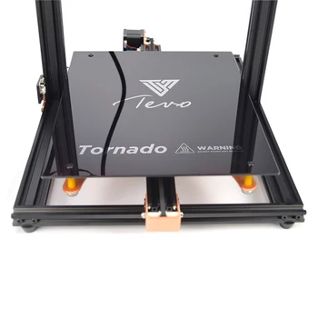 3D-принтер HotBed Силиконовая кровать с подогревом 300 *300 мм 110 В/220 В с черным стеклом и встроенной поверхностью для TEVO Tornado