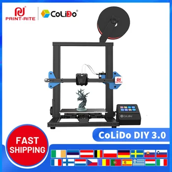 3D-принтеры CoLiDo DIY 3,0 FDM с нитью накаливания 1,75 мм 3D Для PLA/ABS/PETG/TPU 220*220*260 мм Прямой экструдер 3D-печати