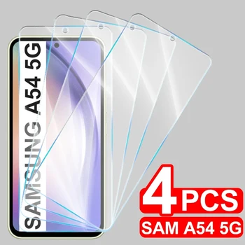 4 Шт. Полное Покрытие Из Закаленного стекла Для Samsung Galaxy A54 A53 A50 A73 A52 A21S A52 A72 A33 A51 A71 A70 4G Защитная пленка для экрана