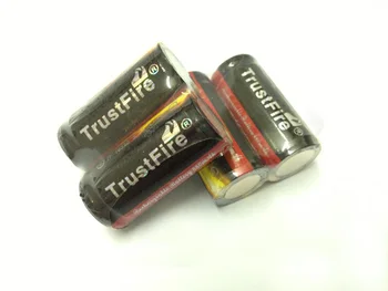 4 шт./лот TrustFire Protected TF 16340 Батарея 3,7 В Перезаряжаемые Литиевые Батареи 880 мАч Для Светодиодных Фонариков/Лазерных Ручек