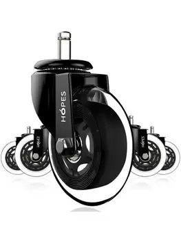 (5 упаковок) 3-дюймовое полиуретановое колесо для электрофореза со вставным стержнем M11 * 22 мм / колесо для вращающегося кресла / колесо для офисного кресла / полиуретановый ролик