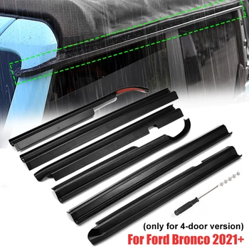 6 шт./компл. Черный Направляющий канал для дождя на Крыше автомобиля для Ford Bronco 2021 + (Только для 4 дверей)
