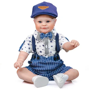 60 см Имитация Куклы-мальчика Reborn Baby Подарок на День Рождения для мальчиков и девочек