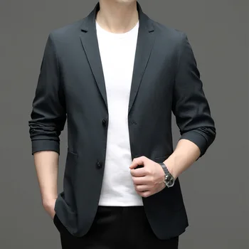6832-2023 Мужской костюм весенний новый деловой профессиональный мужской костюм, куртка, повседневная корейская версия костюма