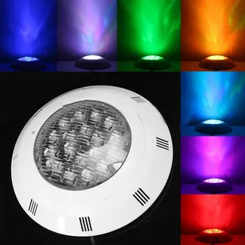 7 Цветов 24V 18W LED RGB Подводный бассейн Яркий свет/дистанционное управление