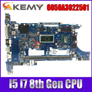840 G6 6050A3022501 Материнская плата с процессором I5 I7 8-го поколения VGPU для HP 840 G6 OSR 15u G6 Материнская плата ноутбука Mainboard UMA/DIS