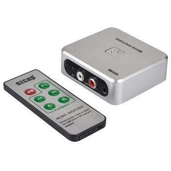 AWIND EZCAP 241, музыкальный дигитайзер, коробка для записи звука, Преобразование старой аналоговой музыки в MP3, поддержка USB-накопителя или SD-карты