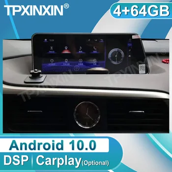 Android 10 64 ГБ Для Lexus RX 2016 2017 2018 IPS Навигация с Сенсорным Экраном Автомобильный Мультимедийный Радиоплеер Carplay С Головным устройством DSP