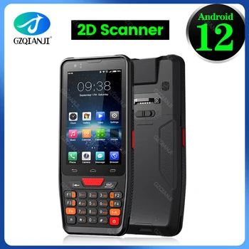 Android 12 КПК Ручной Терминал 1D 2D QR Сканер штрих-кода Портативный Сборщик данных Wifi Bluetooth NFC Инвентарь 3 ГБ + 32 ГБ памяти