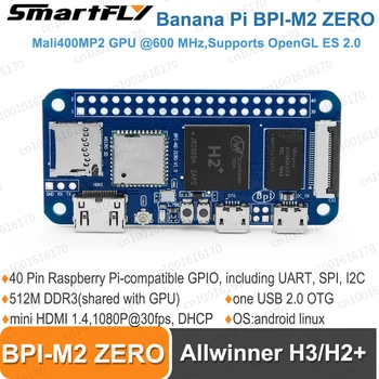 Banana Pi BPi-M2 Zero Четырехъядерный Allwinner H3 512 МБ оперативной памяти DDR3 Поддержка Linux Android Разработка с открытым исходным кодом Одноплатный компьютер