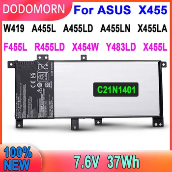 DODOMORN Новый Аккумулятор Для ноутбука C21N1401 Для ASUS X455 X455L X455LA W419 A455L A455LD A455LN F455L R455LD X454W Серии Y483LD
