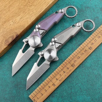 EDC Karambit Острый Складной карманный нож, механические ножи-когти для выживания Лезвие M390 Ручка из титанового сплава