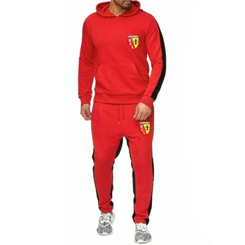 Euro Club Rc Объектив Новая брендовая одежда Дизайнерские мужские осенне-зимние комплекты с капюшоном Спортивная рубашка Спортивный костюм Спортивная одежда + брюки для бега