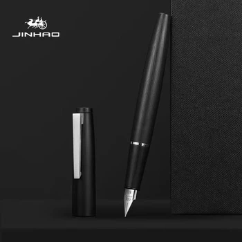 Jinhao 80 Series Волокнистая черная Авторучка, Элегантное сверхтонкое перо для письма, Офисная каллиграфия бизнес-школы, A7124