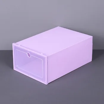 Jul959 Бытовой выдвижной ящик Пылезащитный ящик для хранения обуви Пластиковый складной