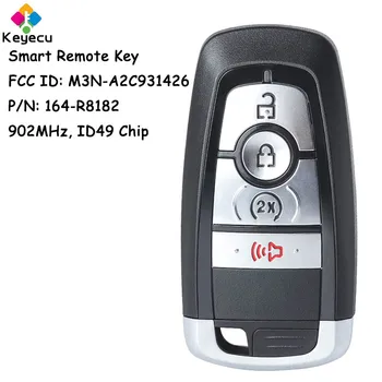 KEYECU Умный Автомобильный Ключ с Дистанционным Управлением С 4 Кнопками 902 МГц ID49 Чип для Ford Edge Ranger Explorer Escape Maverick Fob 164-R8182