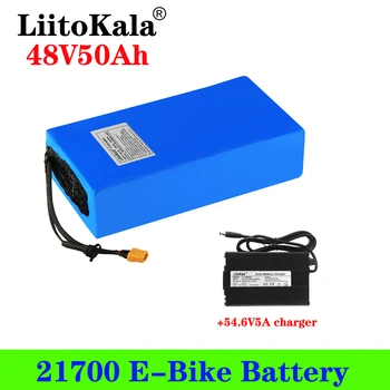 LiitoKala 48V 50Ah Электрический велосипед 21700 13S10P Литиевый аккумулятор для 1000W 1500W 2000W 2500W 20A 30A 50A BMS E-Bike Battery