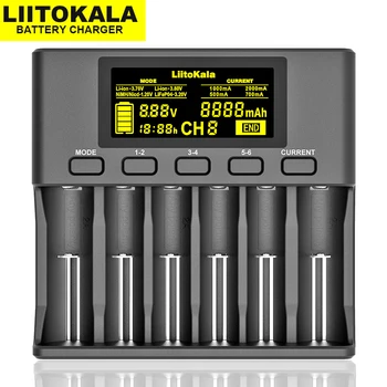 LiitoKala Lii-S6 Lii-500 Lii-PD4 Lii-M4 18650 3,7 В 26650 21700 32650 18350 1,2 В AA AAA Литиевая Батарея Зарядное Устройство