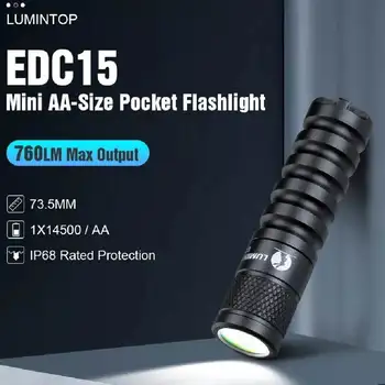 Lumintop 760lm светодиодный фонарик IP68 Водонепроницаемый Портативный брелок-фонарик с питанием от батареи 14500 для кемпинга на открытом воздухе