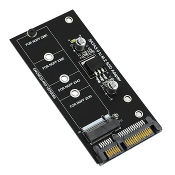 M.2 SATA Адаптер M2-SATA Адаптер M.2-SATA Адаптер M.2 NGFF Конвертер 2,5-дюймовая карта SATA3 B Ключ для SSD-накопителя 2230-2280 M2