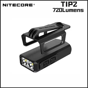 NITECORE TIP2 Keychain Light 720 Люмен Использует 2 светодиодных перезаряжаемых двухъядерных магнитных мощного фонарика CREE XP-G3 S3 LED