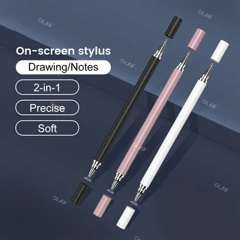 Olaf 2 в 1 Стилус для смартфона Планшета Толстый Тонкий емкостный карандаш для рисования для iPhone Универсальная сенсорная ручка для заметок на экране мобильного устройства