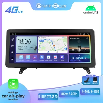 Prelingcar 12,3 “Для BMW X5 серии CIC 2008-2012 Android 12 автомобильный монитор 128 Г Carplay RDS GPS Встроенный 2din радио DVD-плеер 5.1 DST