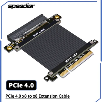 Riser 4.0 PCI-E X8-X8 Слот Удлинительный Кабель Адаптер Gen4 8x Поддерживает Сетевую карту Жесткий диск Графические Видеокарты