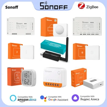 SONOFF MINI ZigBee Switch ZBMINI/ZIGBEE Bridge Pro/Датчик температуры и влажности/Датчик двери/Поддержка Alexa Google Home Ewelink