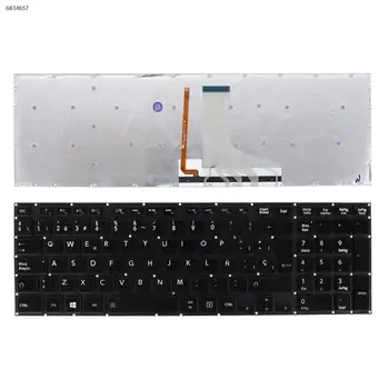 SP Клавиатура для ноутбука TOSHIBA Satellite P70-A, P70T-A, P75-A, P75T-A, P70-B, P70T-B, P75-B, P75T-B, черная, без РАМКИ, С фольгой