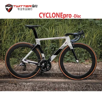 TWITTER CYCLONEpro полный комплект RIVAL-22S гидравлические дисковые тормоза Breaking Wind Race design T900 дорожный велосипед из углеродного волокна bicicleta