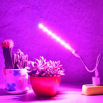 USB 5V LED Grow Light Полный Спектр Освещения Для Рассады Гидропоники, Теплица, Красная/Синяя Внутренняя Фитолампа, Лампа Для Выращивания Растений, Цветок