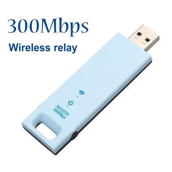 USB Беспроводной маршрутизатор Wi-Fi Ретранслятор с питанием от USB Расширитель диапазона Wi-Fi 2,4 G 300 Мбит/с Усилитель сигнала Подключи и играй