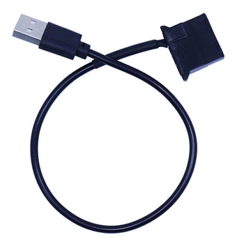 USB к Molex 4-контактный ПК Вентилятор охлаждения компьютера 1 Фут Соединительный кабель Шнур-адаптер